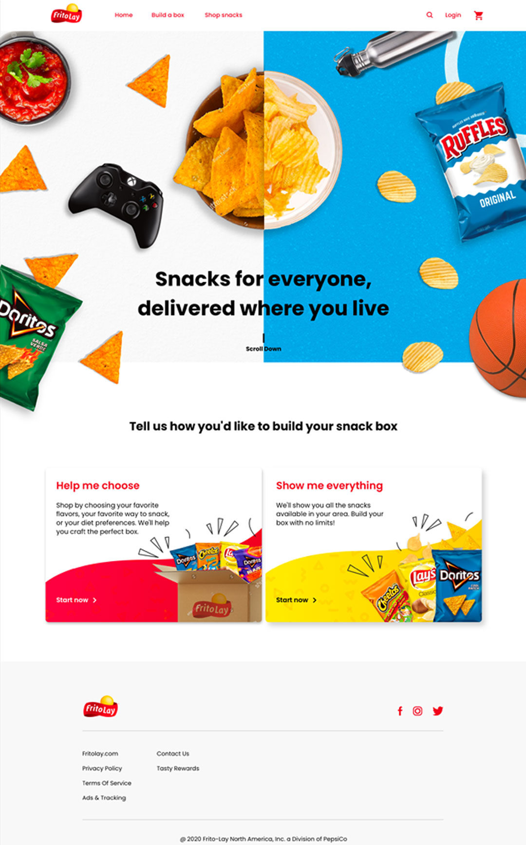 Frito-Lay new Homepage
